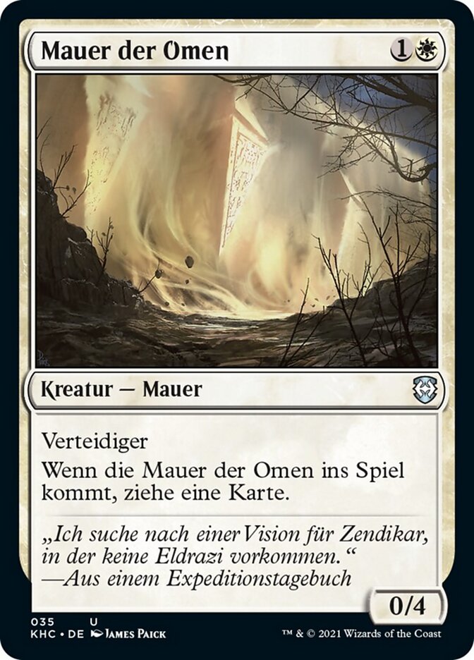 Mauer der Omen