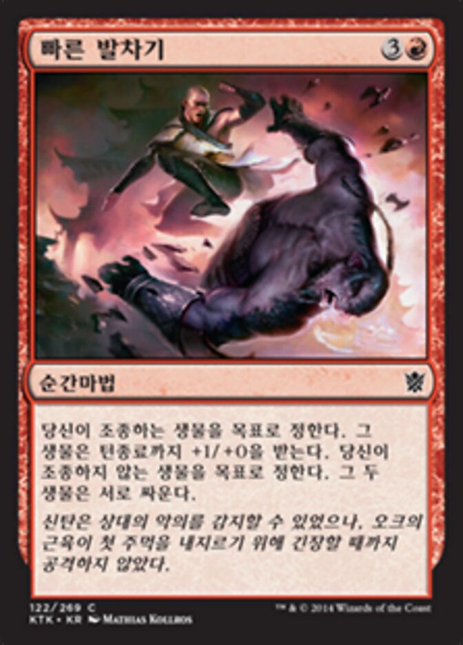빠른 발차기
