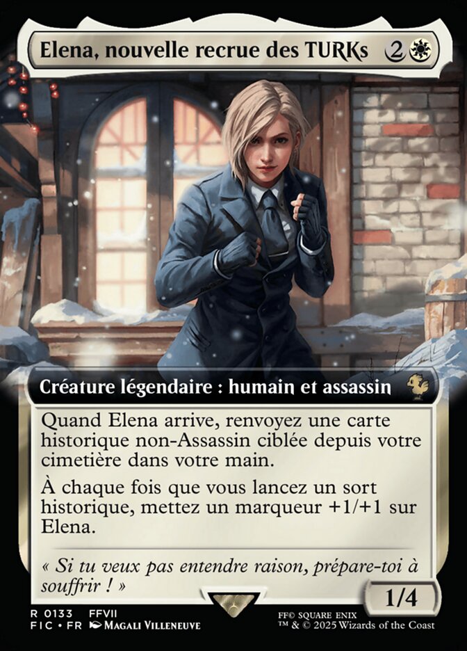 Elena, recrue TURK