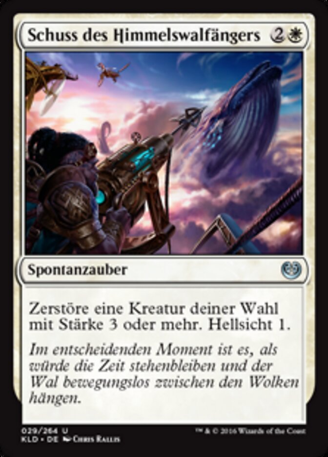 Schuss des Himmelswalfängers