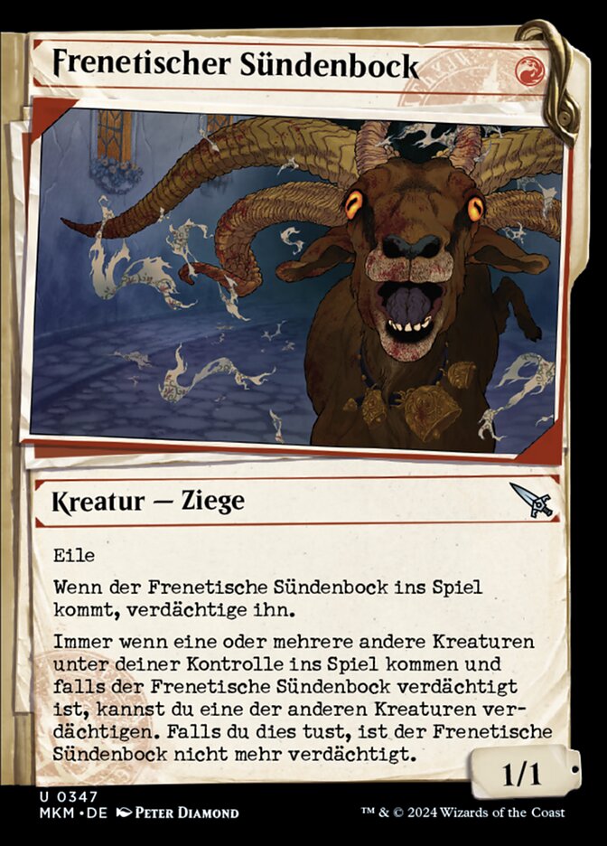 Frenetischer Sündenbock