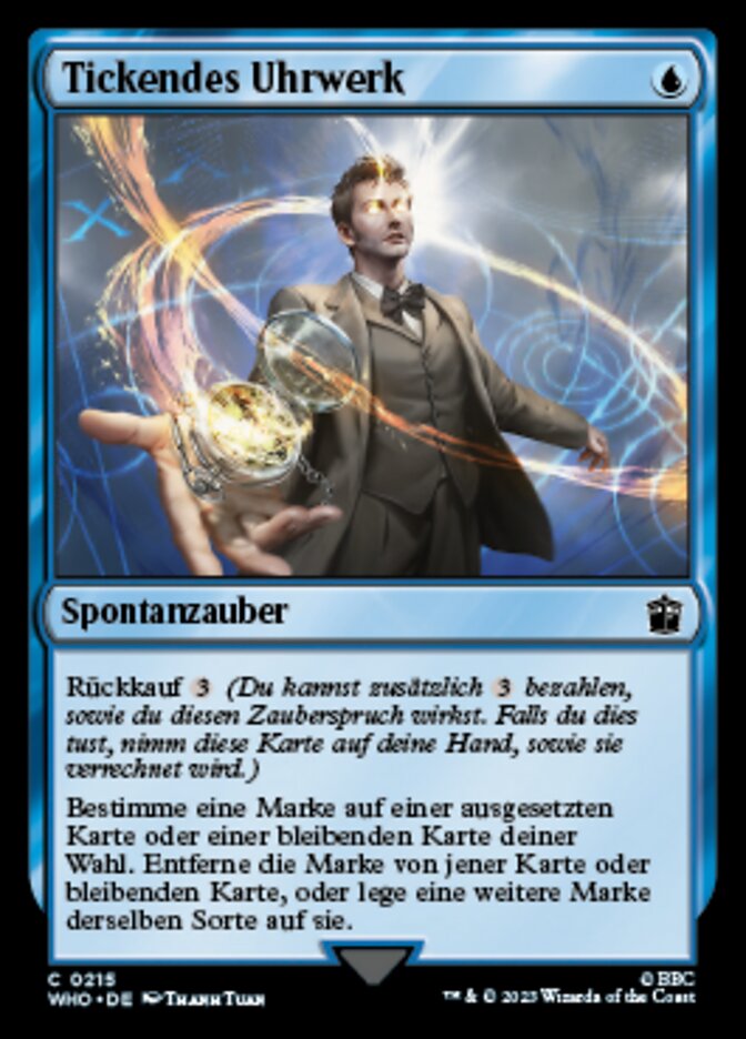 Tickendes Uhrwerk