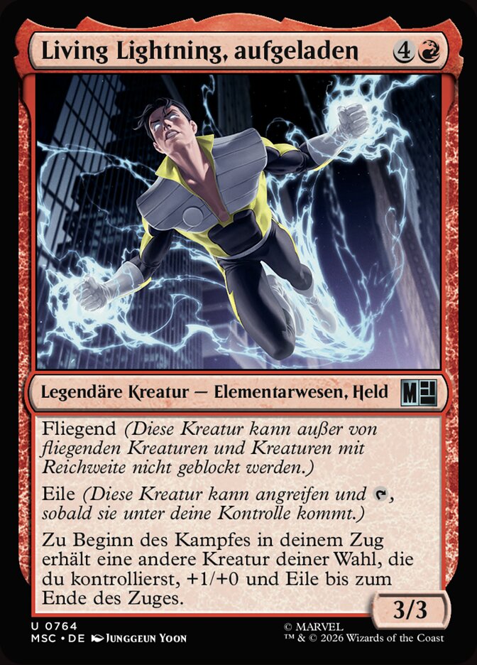 Living Lightning, aufgeladen