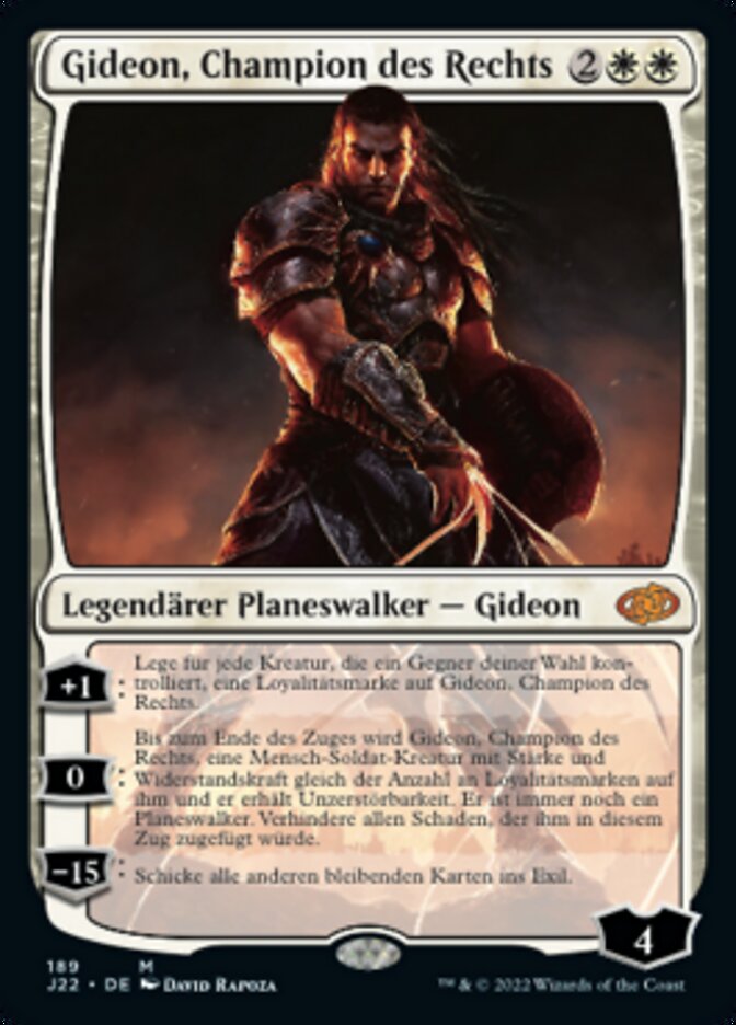 Gideon, Champion des Rechts