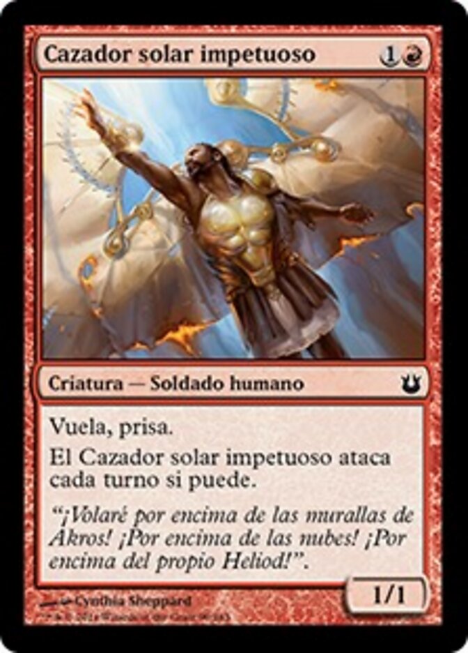 Cazador solar impetuoso