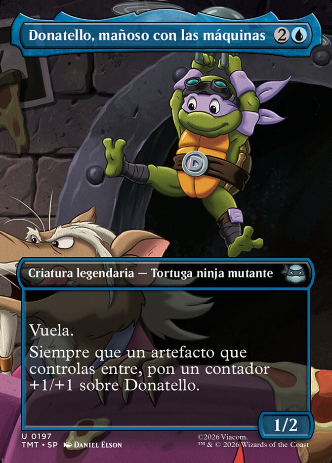 Donatello, mañoso con las máquinas