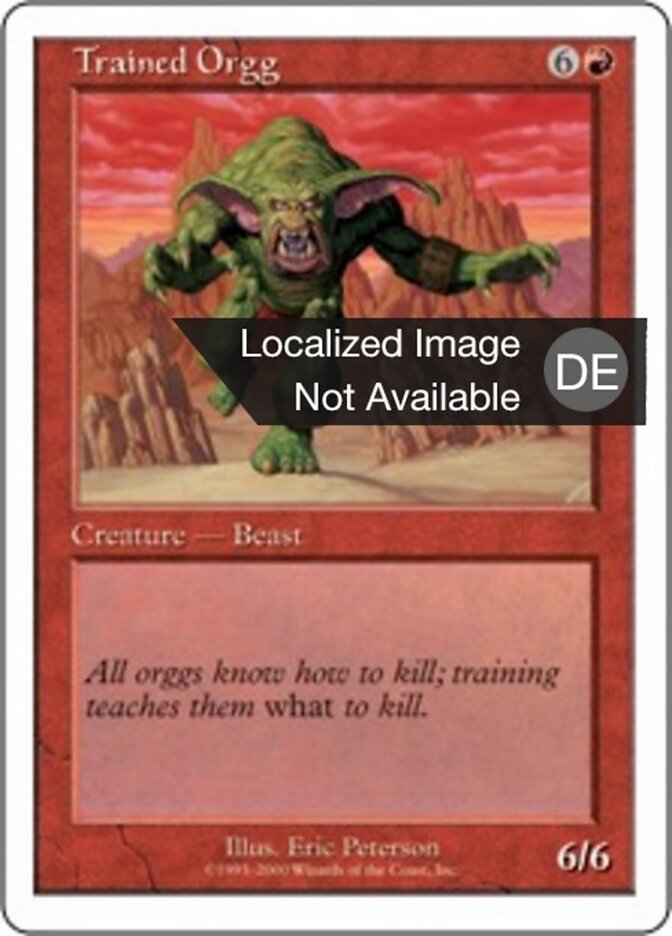 Trainierter Orgg