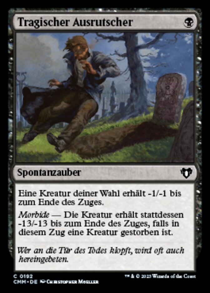 Tragischer Ausrutscher