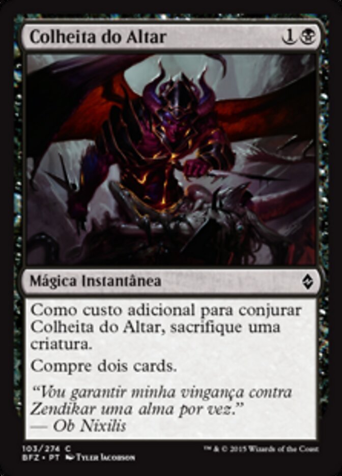 Colheita do Altar
