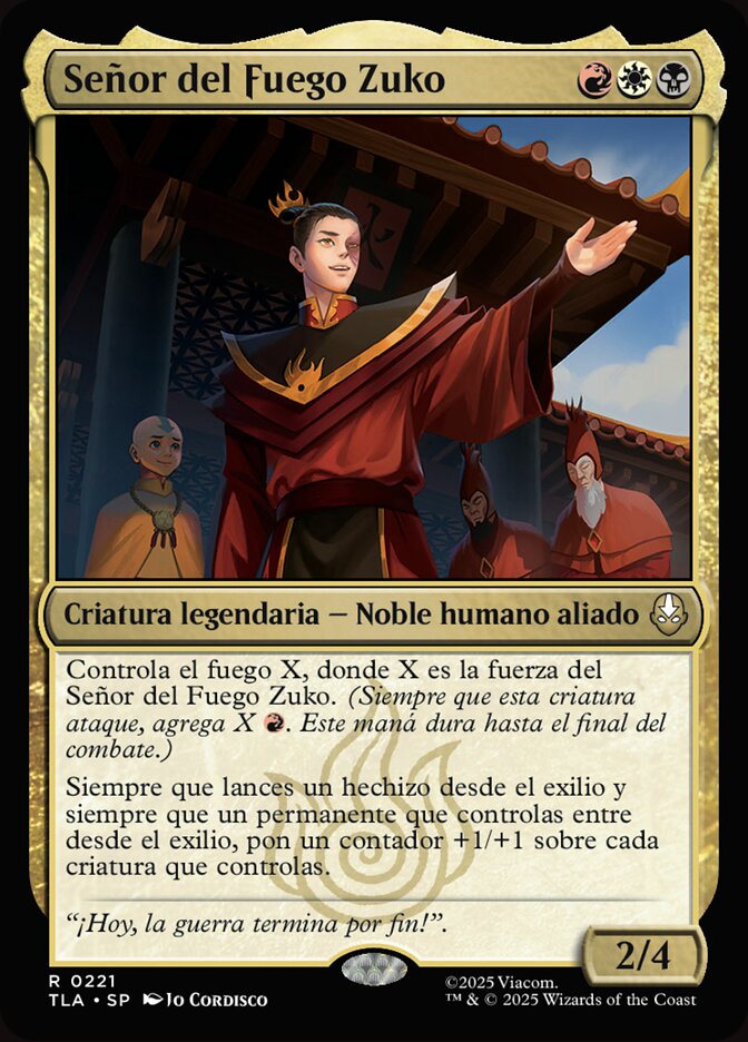 Señor del Fuego Zuko