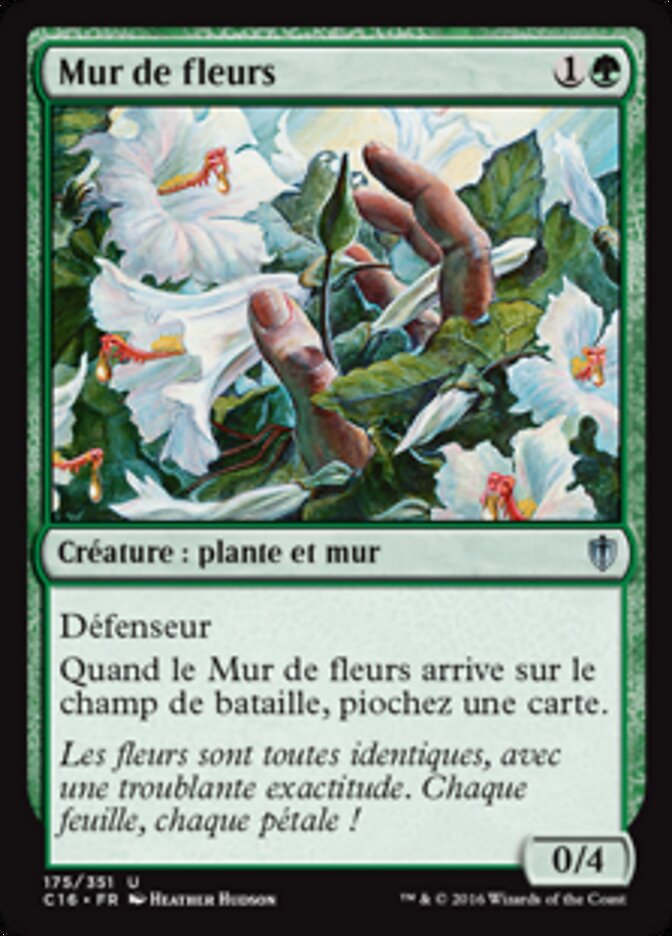 Mur de fleurs
