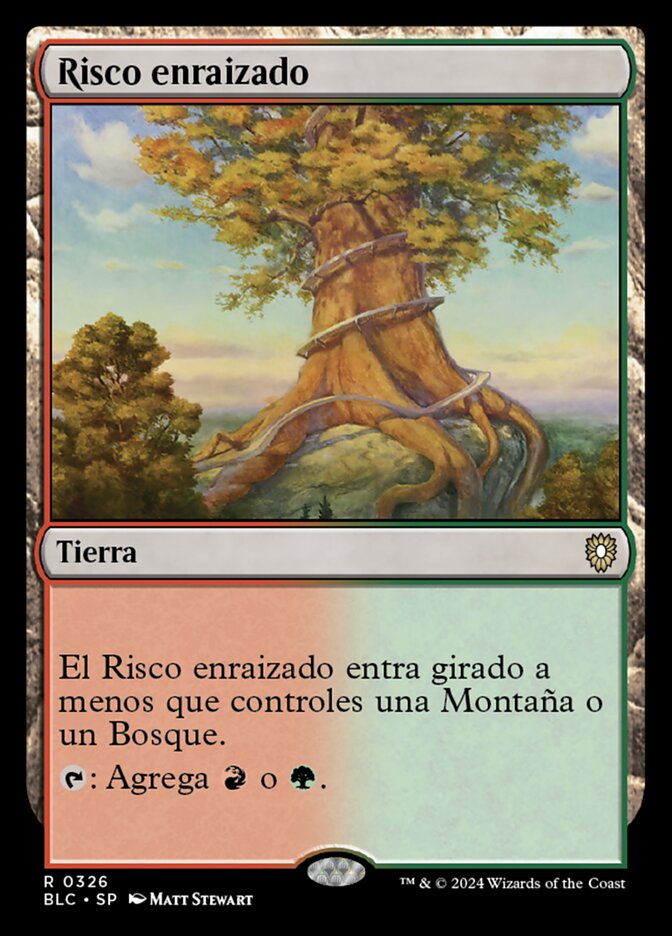 Risco enraizado