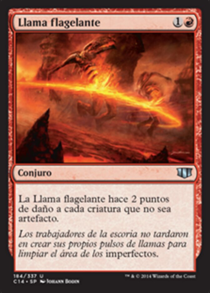 Llama flagelante