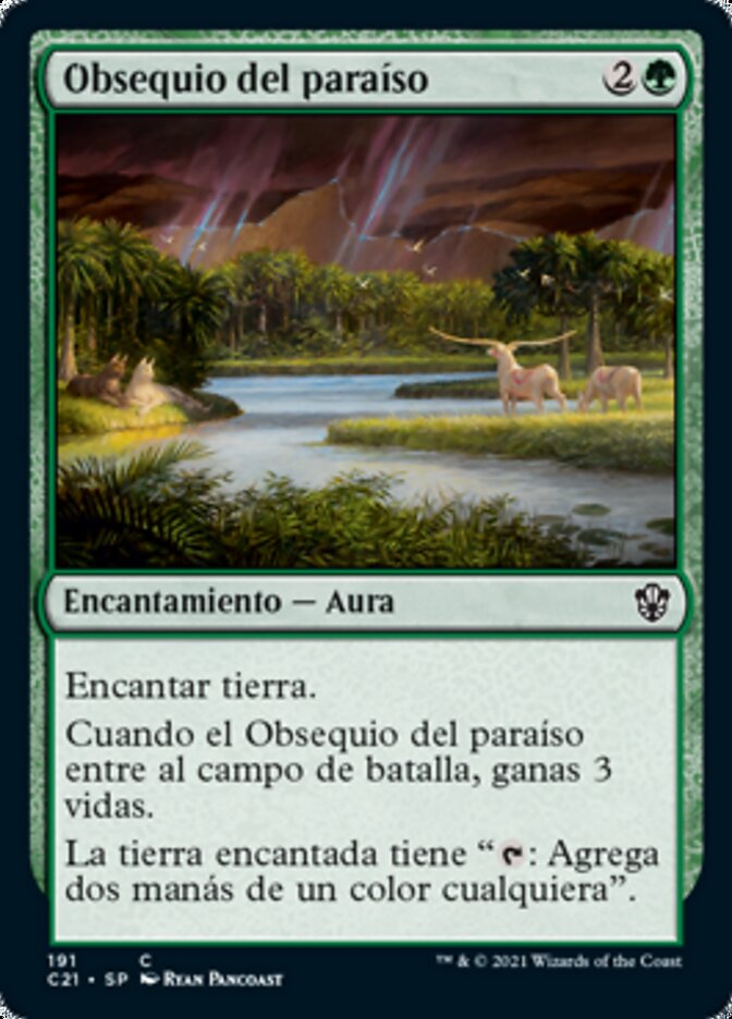 Obsequio del paraíso