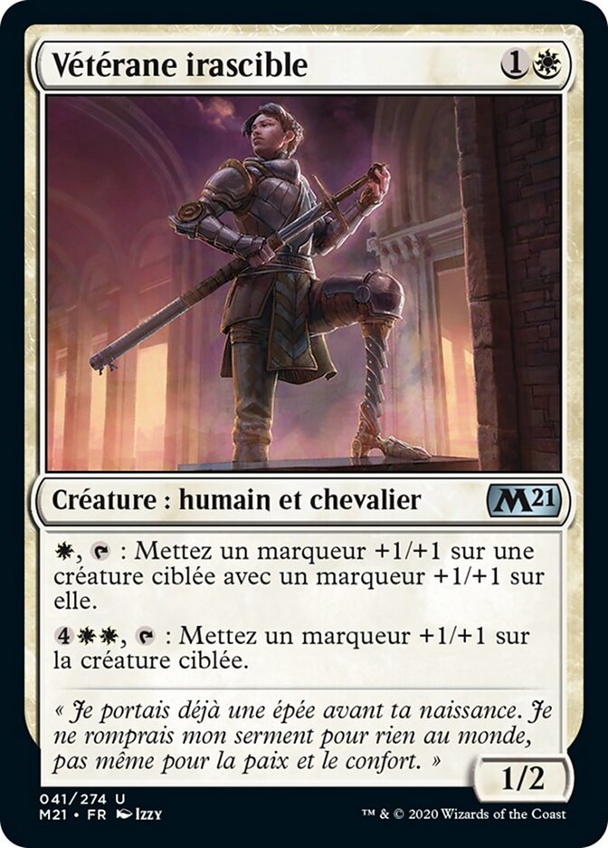 Vétérane irascible