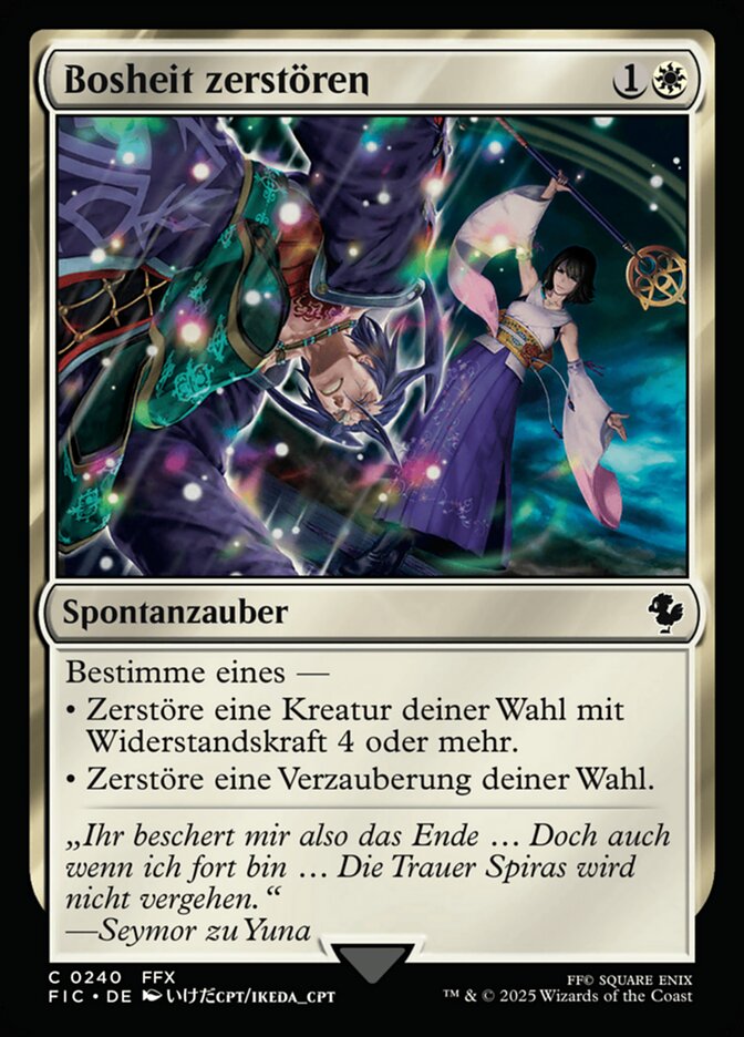 Bosheit zerstören