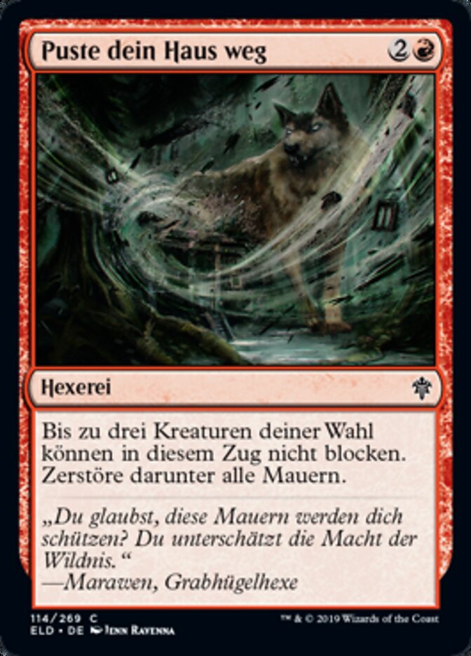 Puste dein Haus weg
