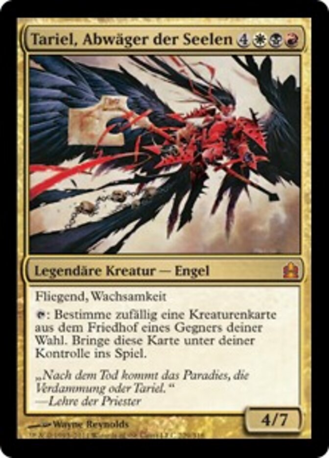 Tariel, Abwäger der Seelen