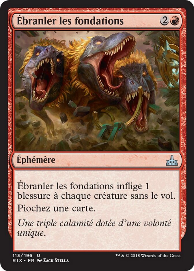 Ébranler les fondations