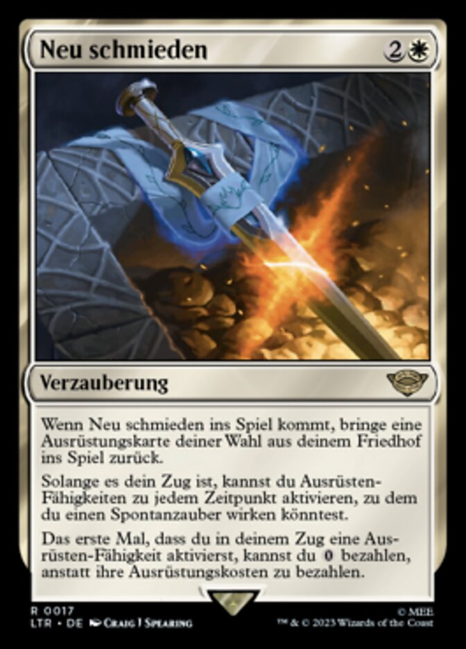 Neu schmieden