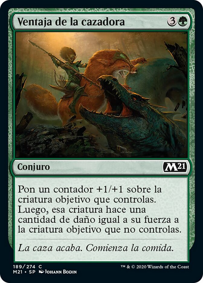 Ventaja de la cazadora