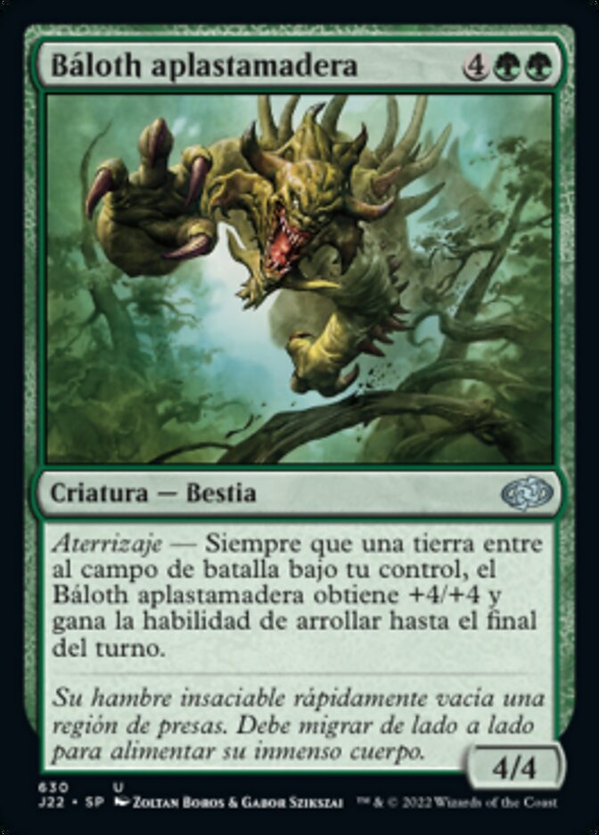 Báloth aplastamadera