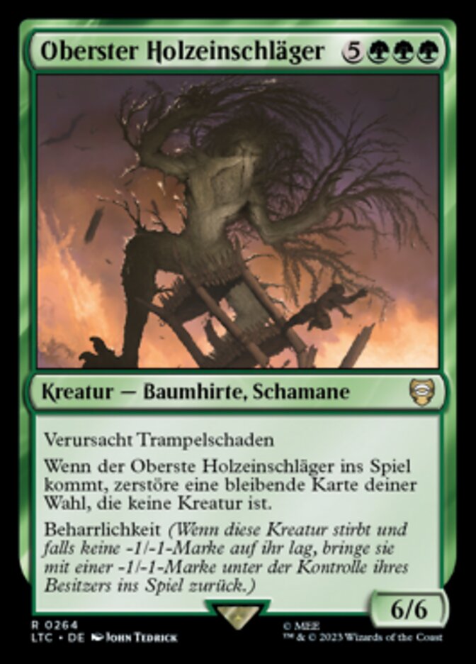 Oberster Holzeinschläger