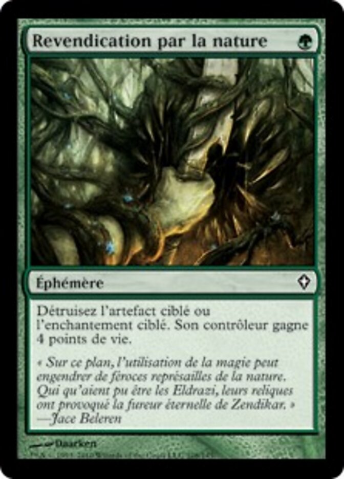 Revendication par la nature