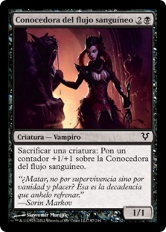 Conocedora del flujo sanguíneo
