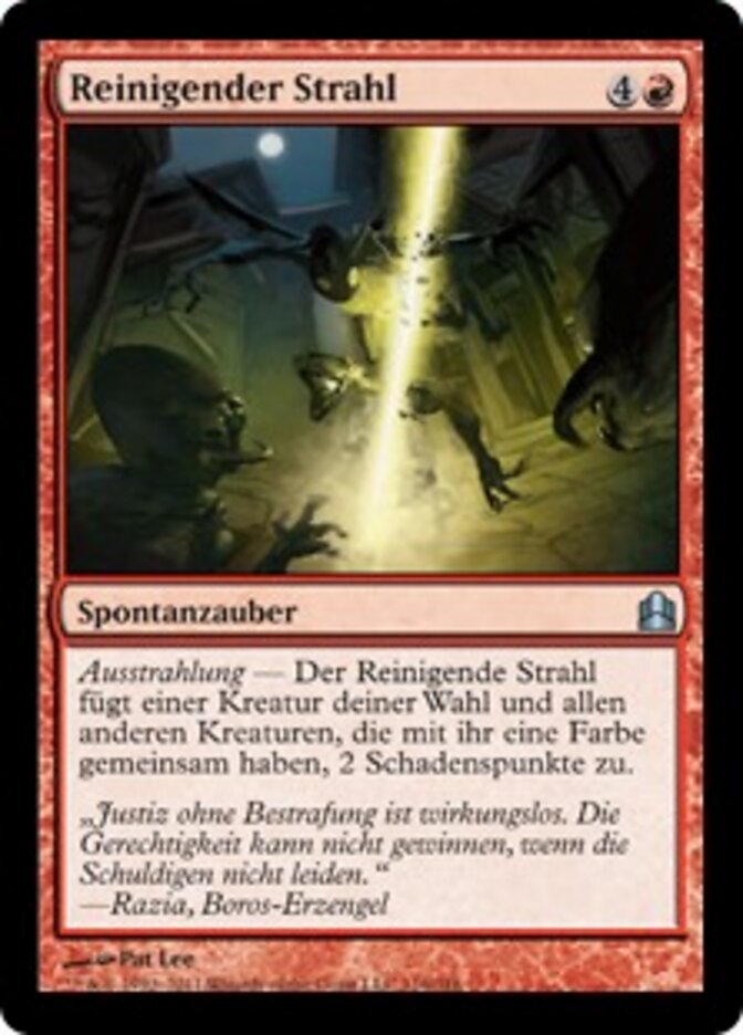 Reinigender Strahl