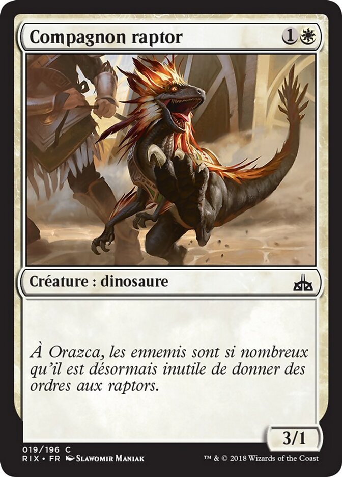 Compagnon raptor
