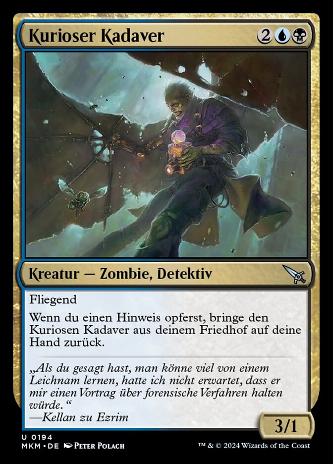 Kurioser Kadaver