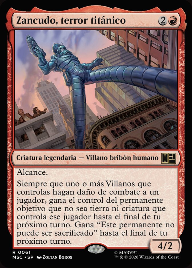 Zancudo, terror titánico