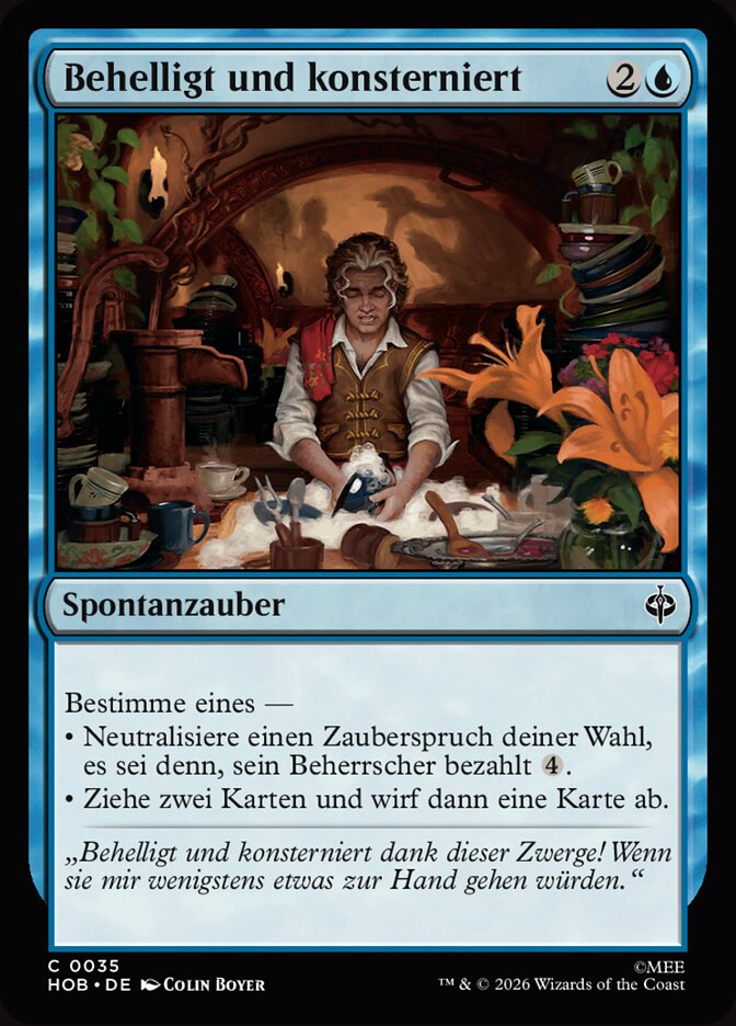 Behelligt und konsterniert