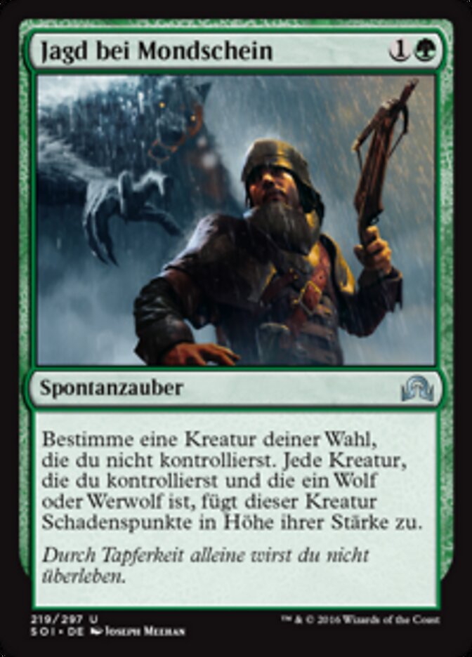 Jagd bei Mondschein