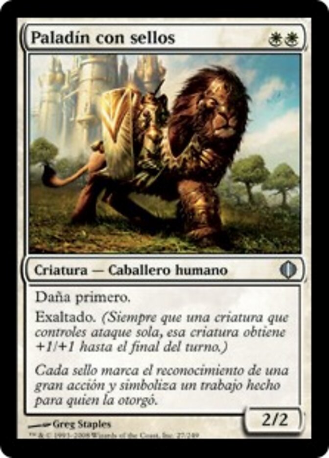 Paladín con sellos