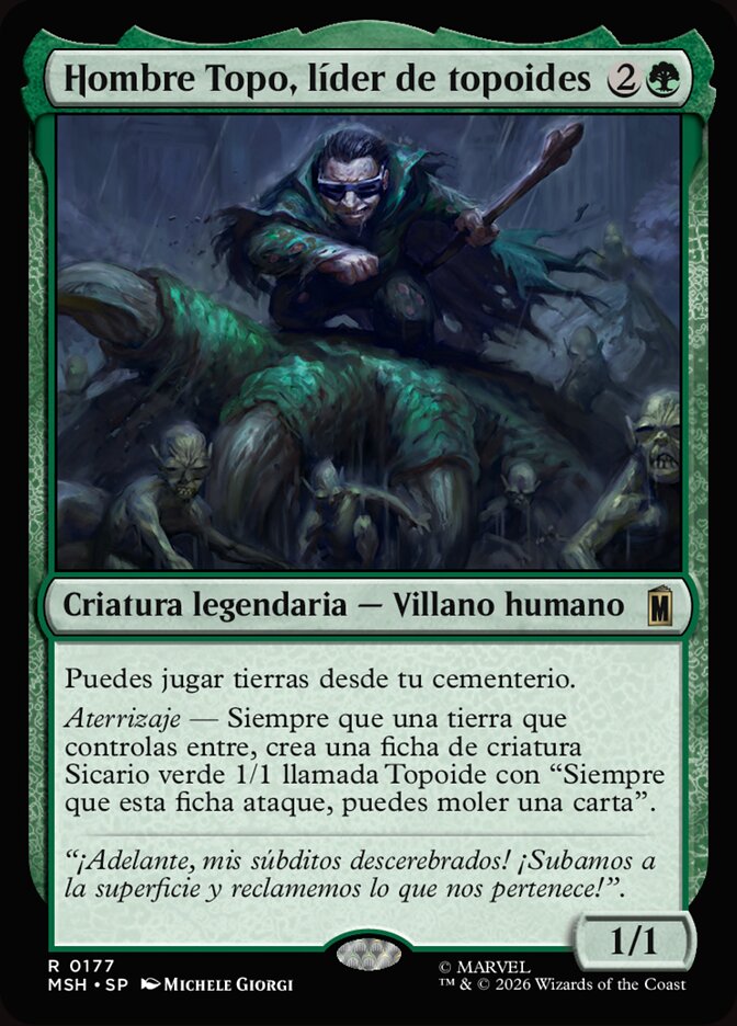 Hombre Topo, líder de topoides