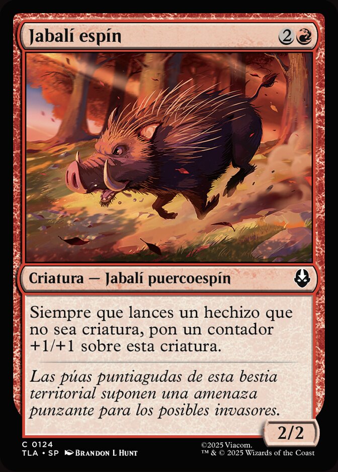 Jabalí espín