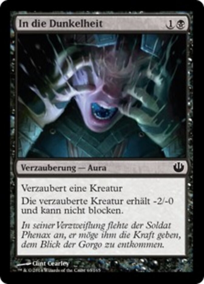 In die Dunkelheit