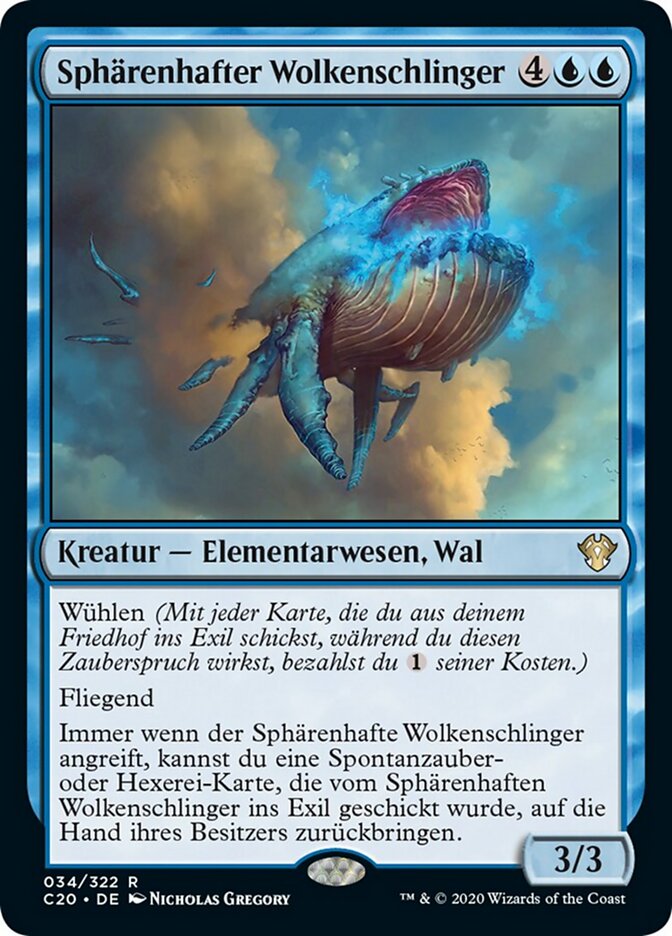 Sphärenhafter Wolkenschlinger