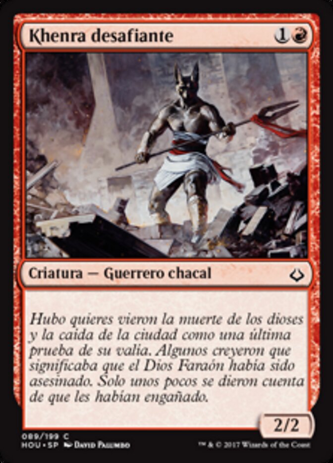 Khenra desafiante
