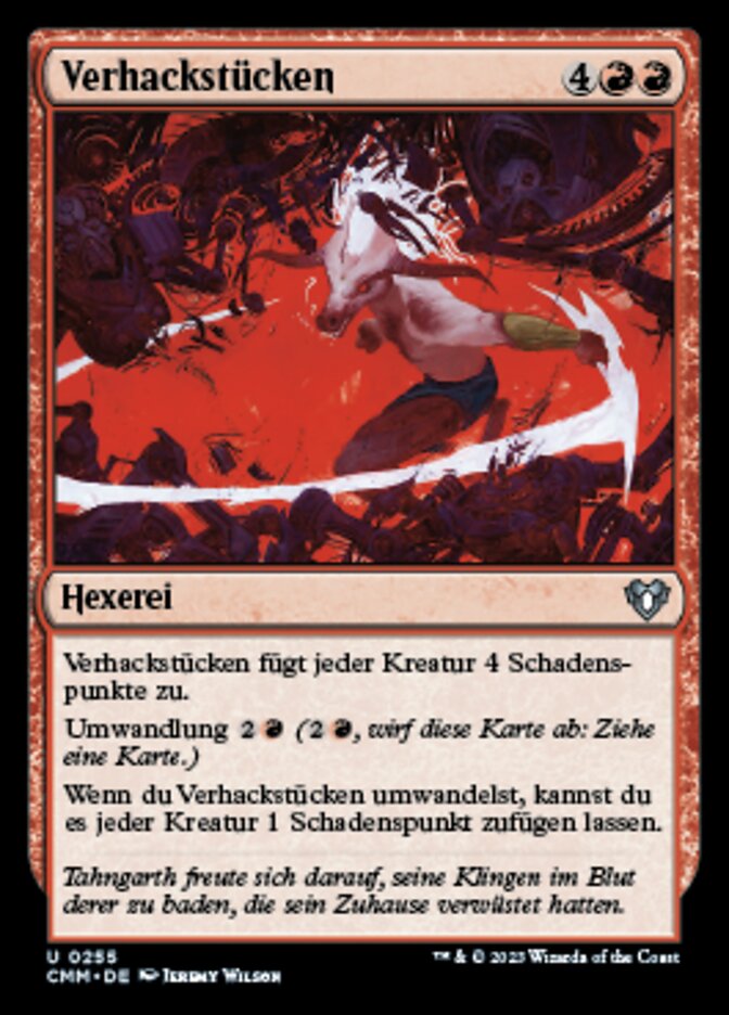 Verhackstücken