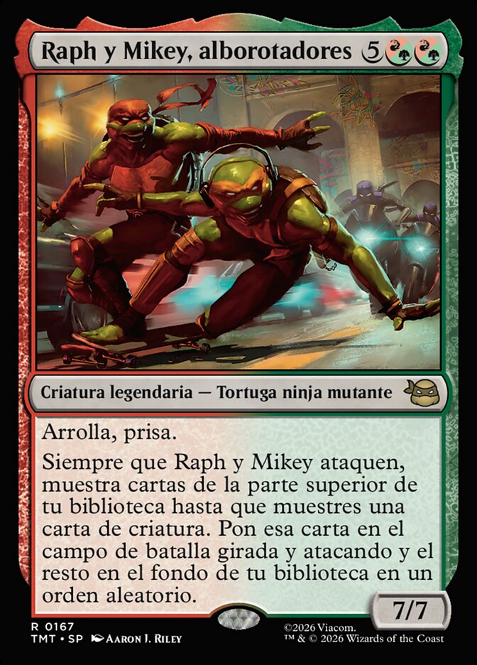 Raph y Mikey, alborotadores