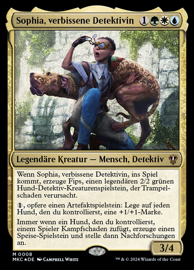 Sophia, verbissene Detektivin