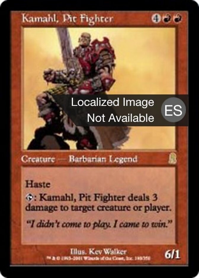 Kamahl, luchador del foso