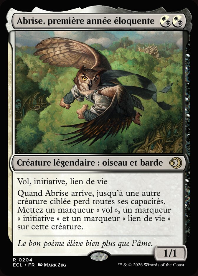 Abrise, première année éloquente