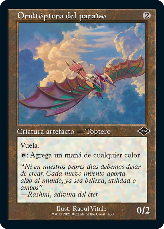 Ornitóptero del paraíso