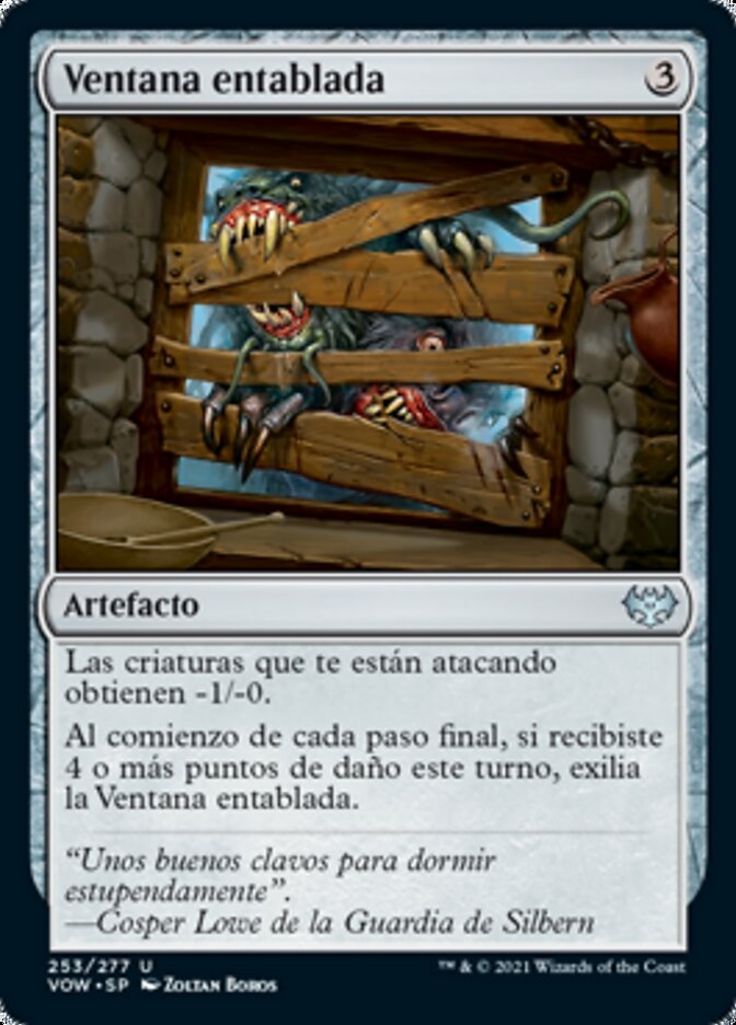 Ventana entablada