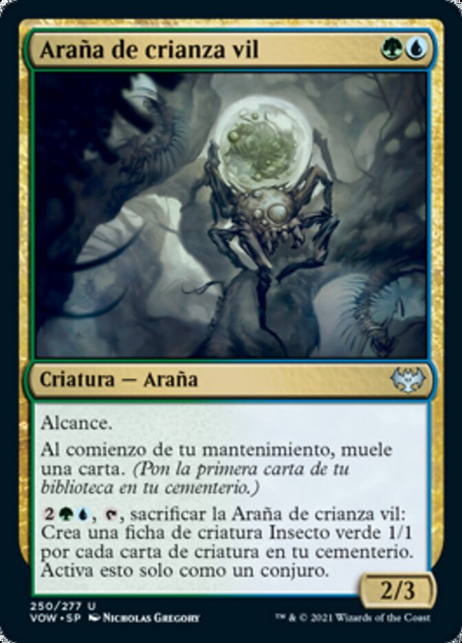 Araña de crianza vil