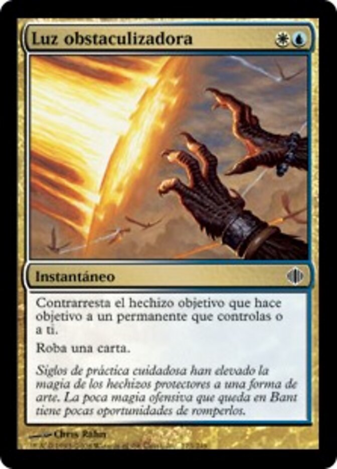 Luz obstaculizadora